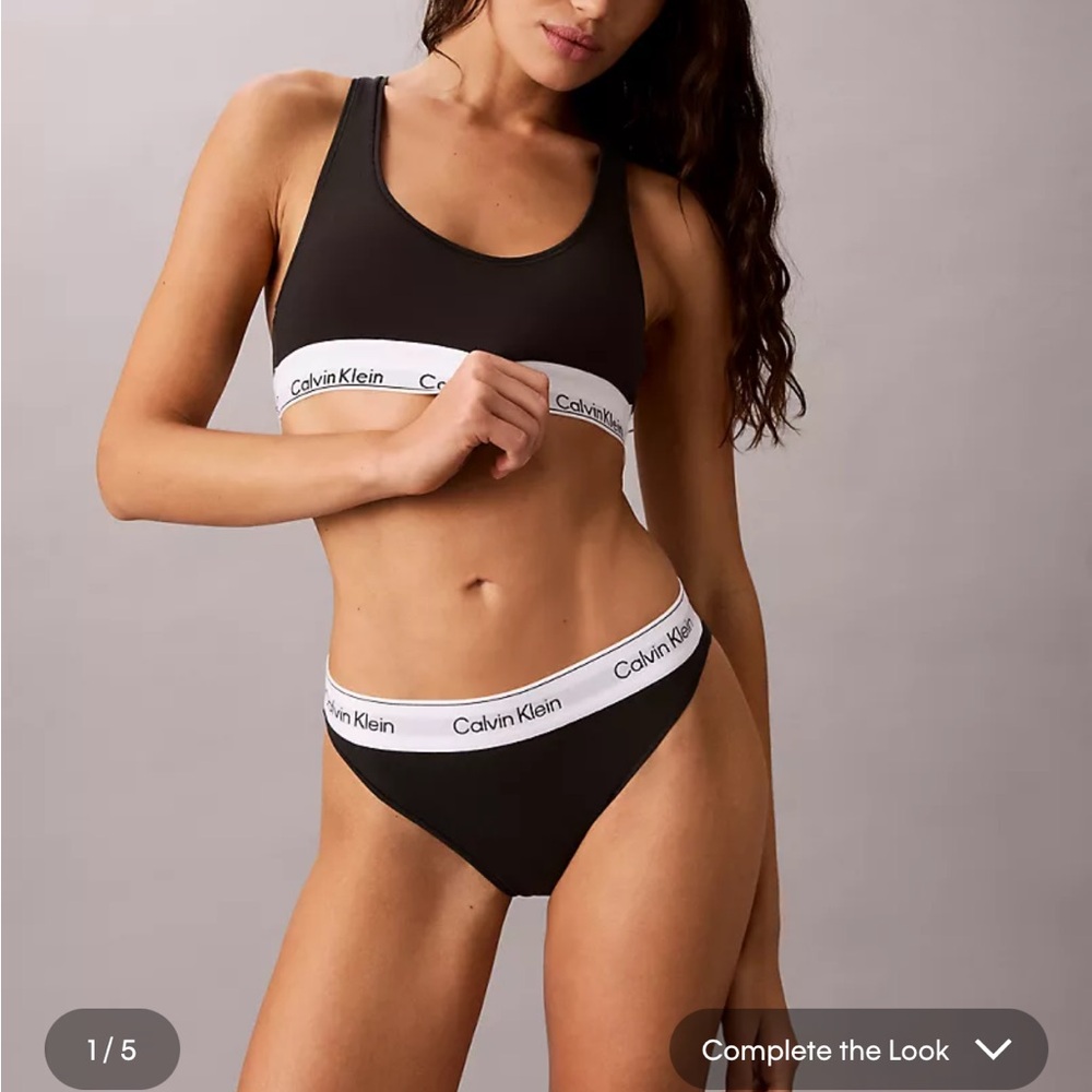 Calvin Klein Icon Cotton Modal Tanga black xs nwot